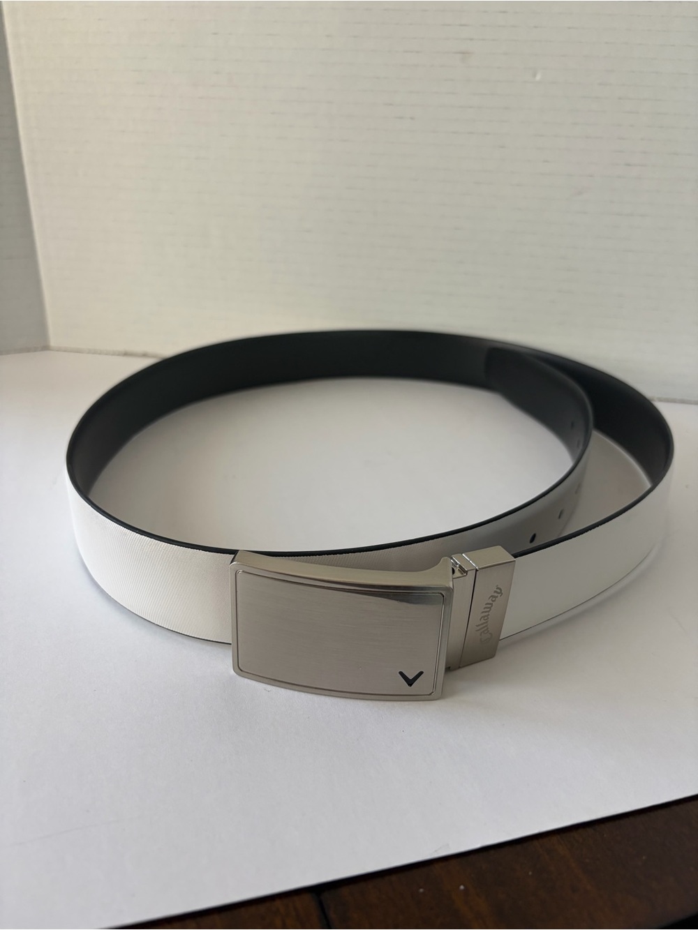 Callaway leather reversible golf belt